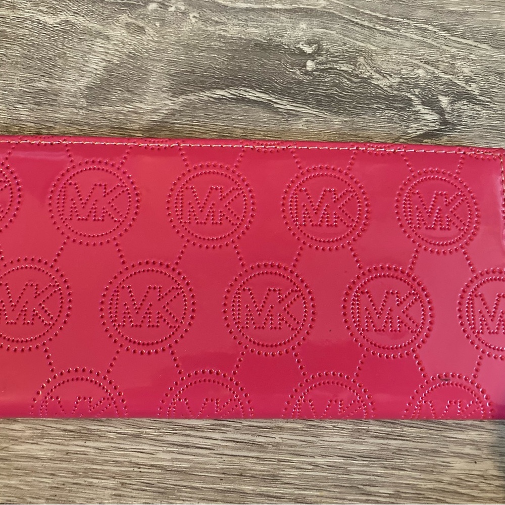 Michael Kors Vibrant Pink Logo Wallet